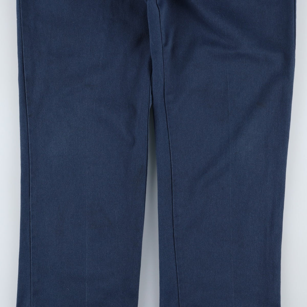 Dickies Men's Work Pants, Size W35 polyester blue type Vintage Second Hand
