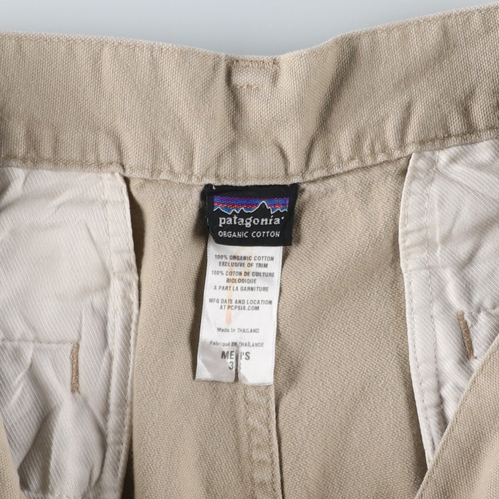 Patagonia ORGANIC COTTON 56820SP11 Duck Pants, Men's W33 equivalent. Organic cotton Beige type Vintage Second Hand