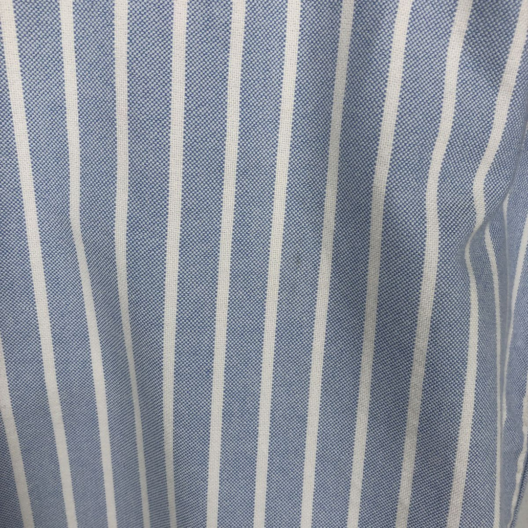 Ralph Lauren short sleeve button down striped shirt, men's size S cotton blue type Vintage Second Hand