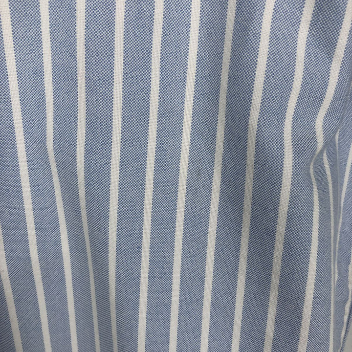 Ralph Lauren short sleeve button down striped shirt, men's size S cotton blue type Vintage Second Hand