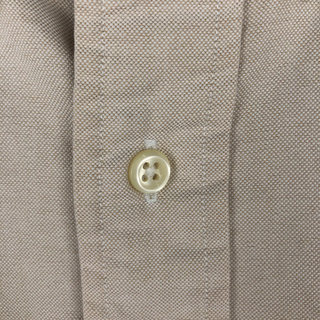 Ralph Lauren BLAKE short sleeve button down shirt, men's XL size cotton unbleached Vintage Second Hand
