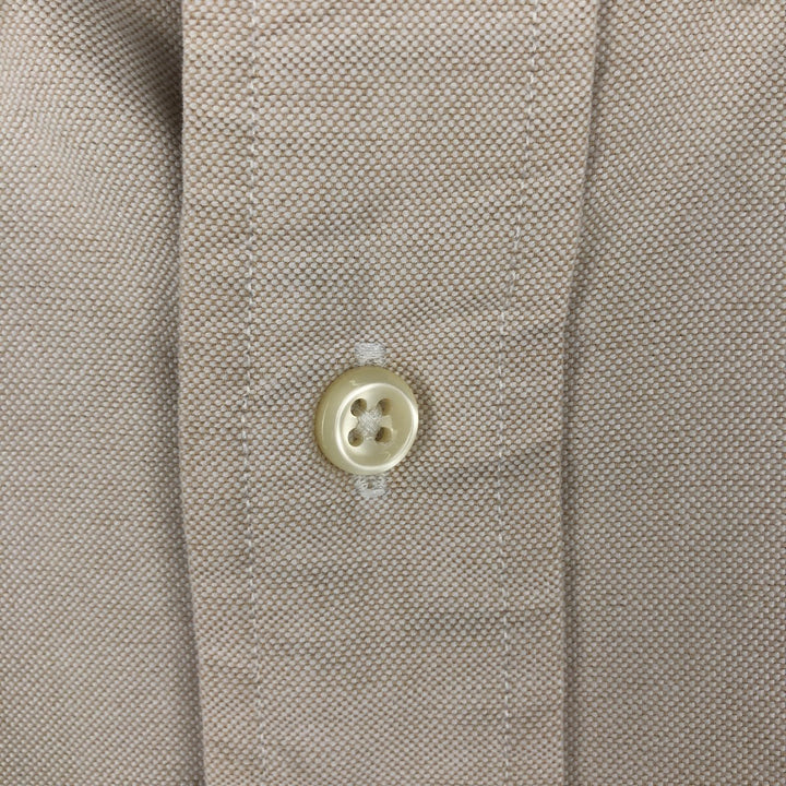 Ralph Lauren BLAKE short sleeve button down shirt, men's XL size cotton unbleached Vintage Second Hand