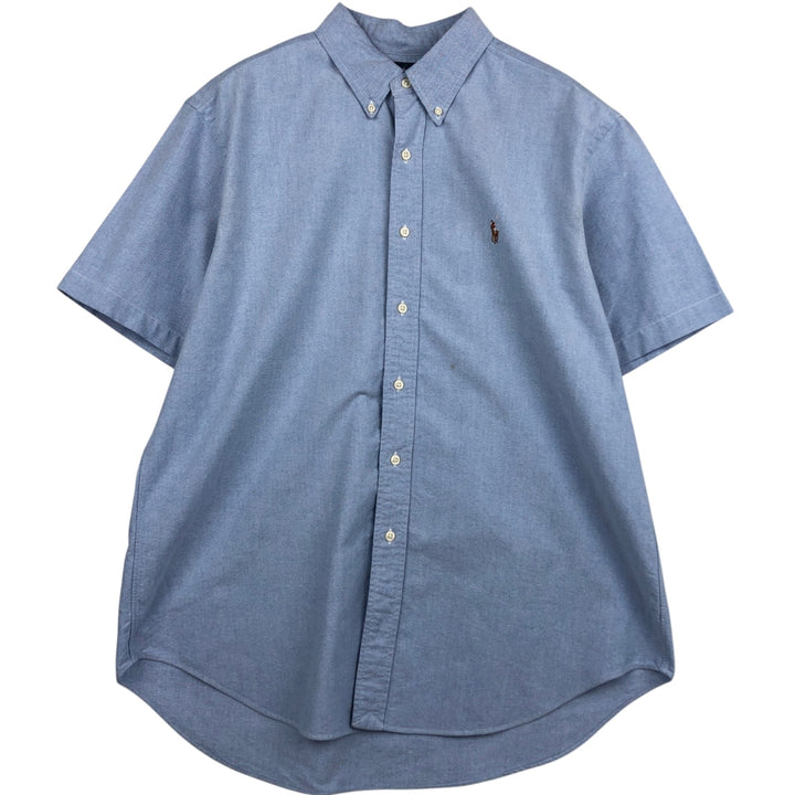 Ralph Lauren Classic Fit Short Sleeve Button Down Shirt Men's XL cotton Blue type light blue Vintage Second Hand