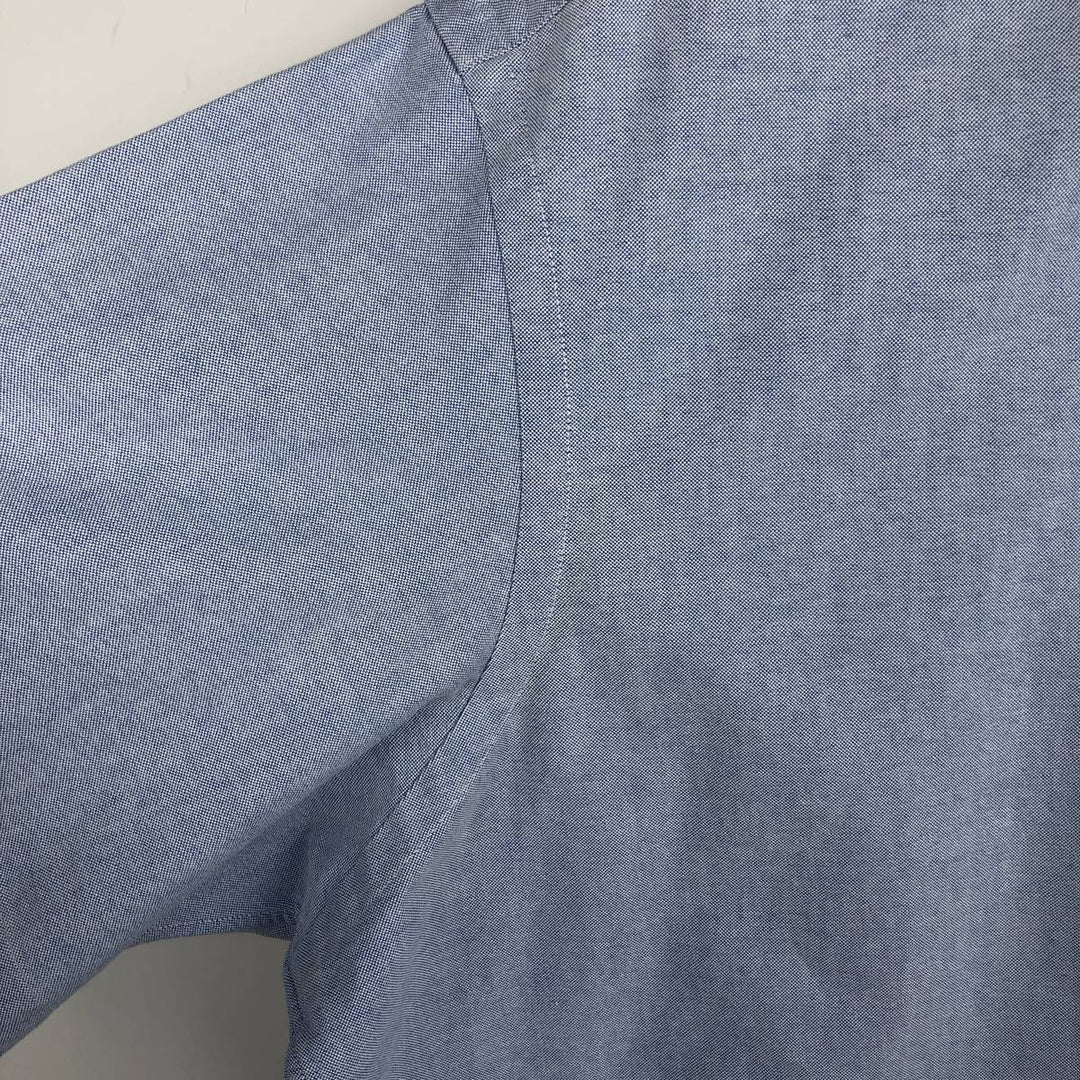 Ralph Lauren Classic Fit Short Sleeve Button Down Shirt Men's XL cotton Blue type light blue Vintage Second Hand