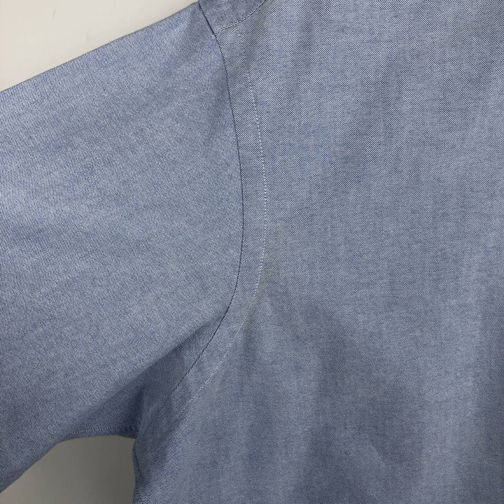 Ralph Lauren Classic Fit Short Sleeve Button Down Shirt Men's XL cotton Blue type light blue Vintage Second Hand