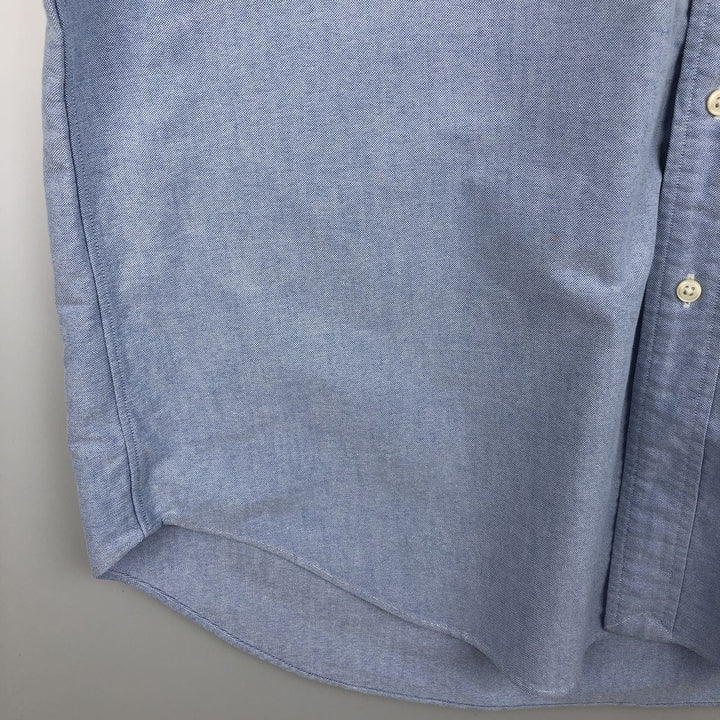 Ralph Lauren Classic Fit Short Sleeve Button Down Shirt Men's XL cotton Blue type light blue Vintage Second Hand
