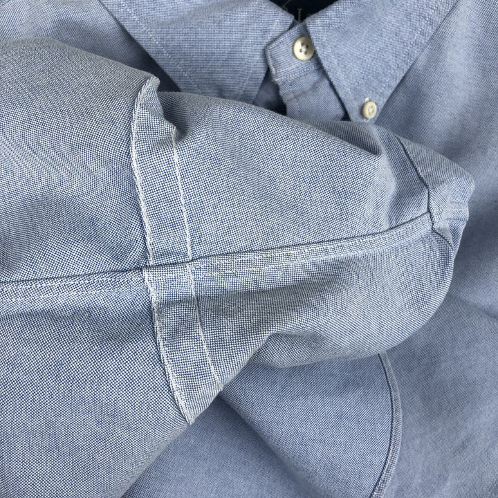 Ralph Lauren Classic Fit Short Sleeve Button Down Shirt Men's XL cotton Blue type light blue Vintage Second Hand