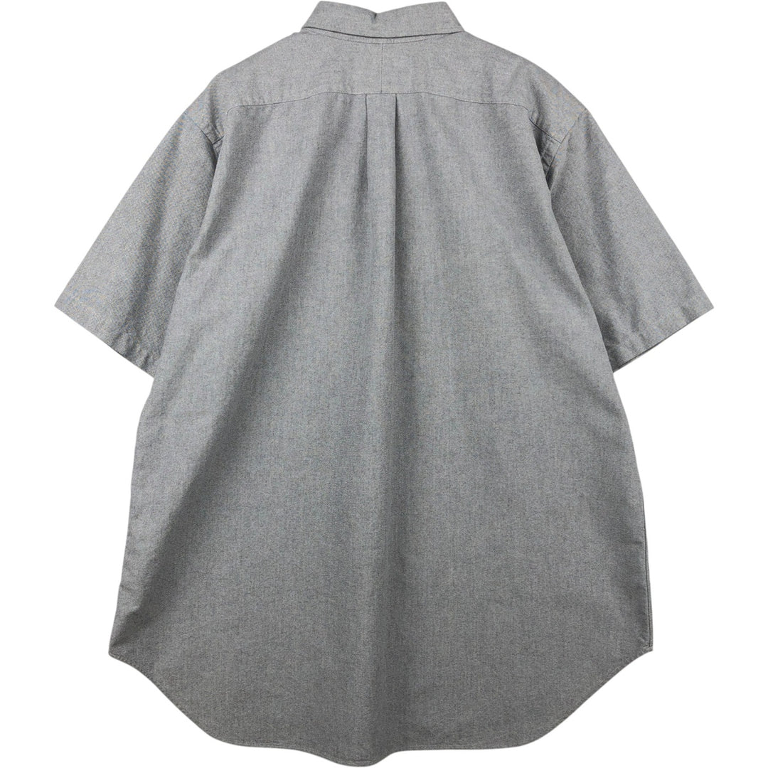 Ralph Lauren Classic Fit Short Sleeve Button Down Shirt Men's XL cotton gray type Vintage Second Hand