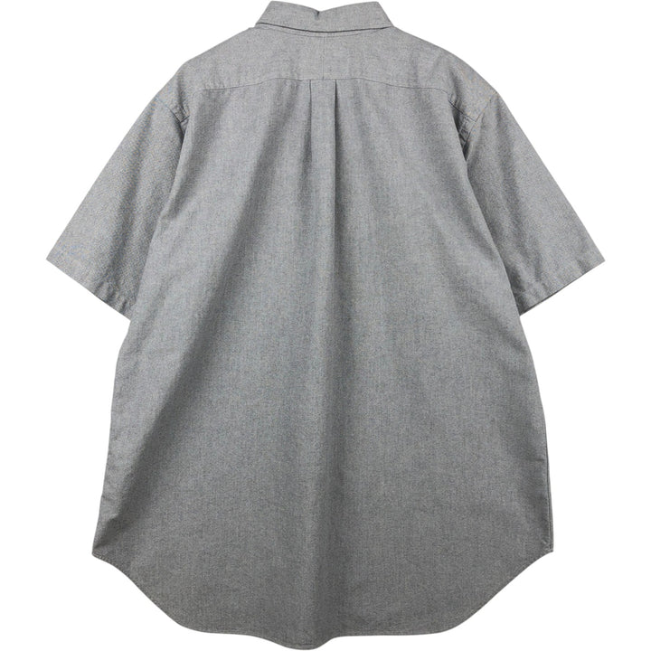 Ralph Lauren Classic Fit Short Sleeve Button Down Shirt Men's XL cotton gray type Vintage Second Hand