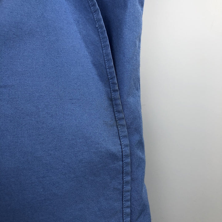 Ralph Lauren CUSTOM FIT short sleeve button down shirt, men's size L cotton Blue type light blue Vintage Second Hand