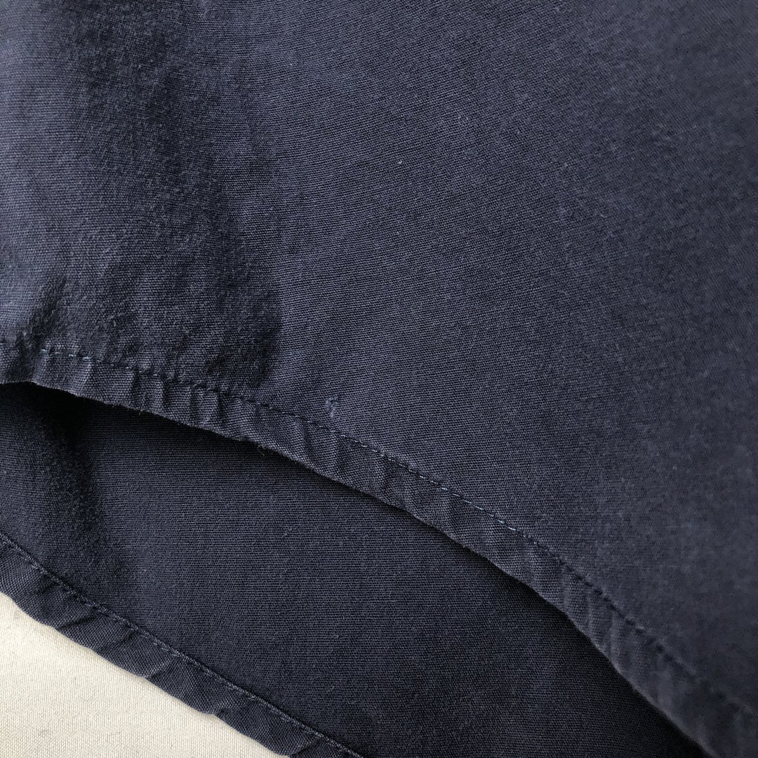 Ralph Lauren CHAPS short-sleeved button-down shirt, men's size L cotton navy blue type Vintage Second Hand