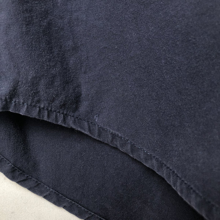 Ralph Lauren CHAPS short-sleeved button-down shirt, men's size L cotton navy blue type Vintage Second Hand