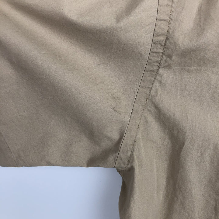 Ralph Lauren BLAKE short sleeve button down shirt, men's size L cotton beige type brown Vintage Second Hand