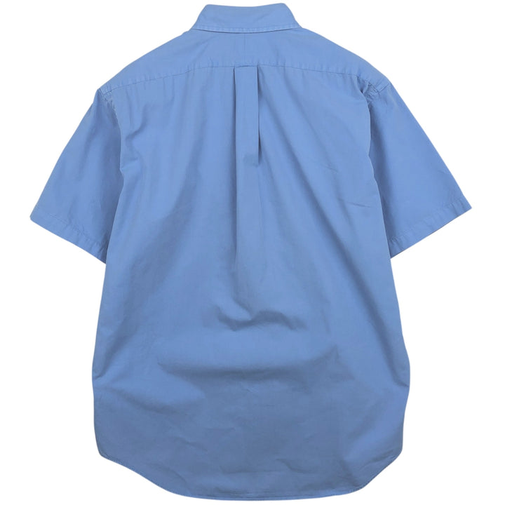 Ralph Lauren Classic Fit short sleeve button down shirt, men's size L cotton Blue type light blue Vintage Second Hand