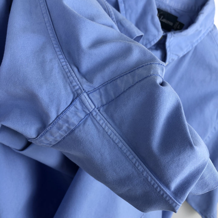 Ralph Lauren Classic Fit short sleeve button down shirt, men's size L cotton Blue type light blue Vintage Second Hand