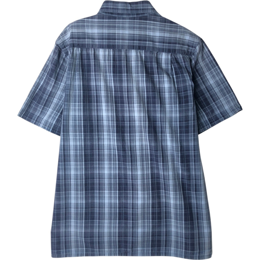 Dickies plain short-sleeved work shirt, men's size L (approx.) unclear blue type Vintage Second Hand