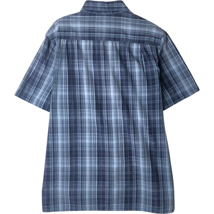 Dickies plain short-sleeved work shirt, men's size L (approx.) unclear blue type Vintage Second Hand