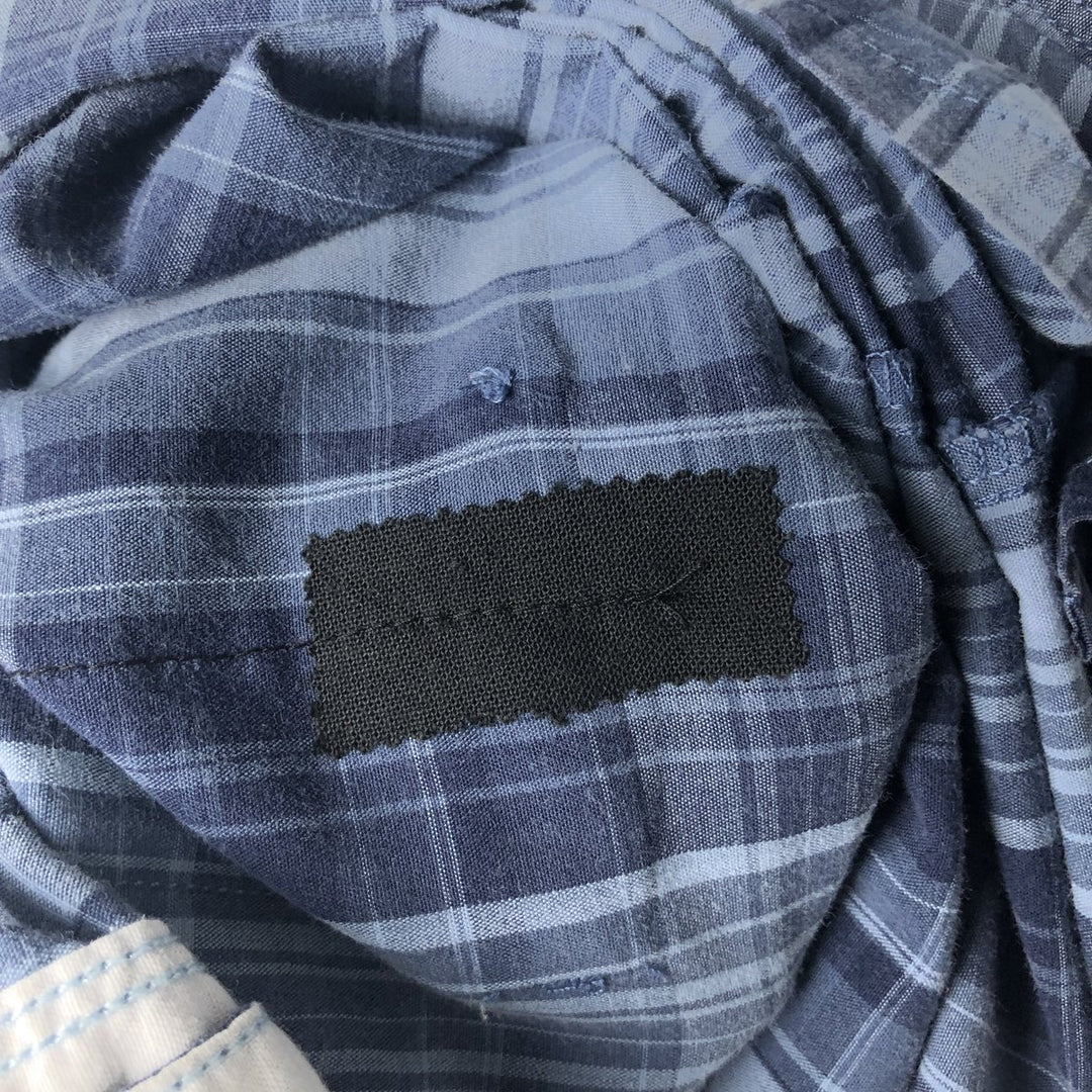 Dickies plain short-sleeved work shirt, men's size L (approx.) unclear blue type Vintage Second Hand