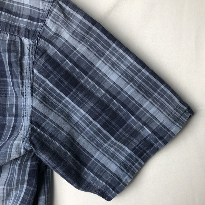 Dickies plain short-sleeved work shirt, men's size L (approx.) unclear blue type Vintage Second Hand