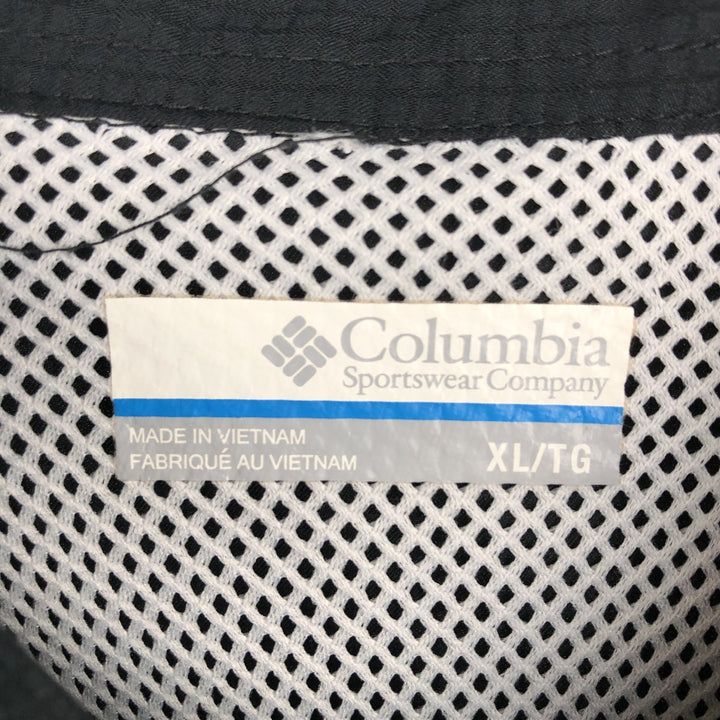 Columbia PFG OMNI-SHADE Short-Sleeve Fishing Shirt, Men's Size XL (approx.) polyester black type Vintage Second Hand