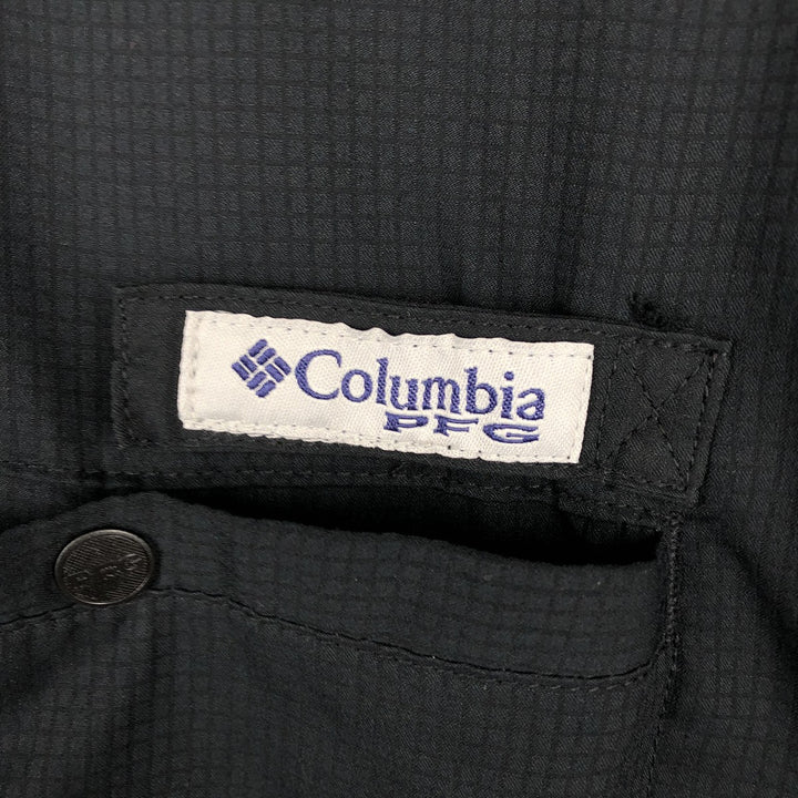 Columbia PFG OMNI-SHADE Short-Sleeve Fishing Shirt, Men's Size XL (approx.) polyester black type Vintage Second Hand