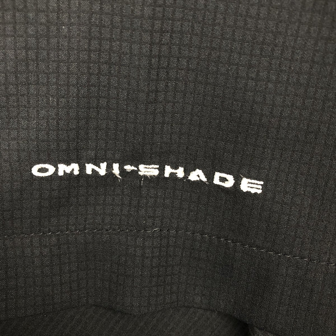 Columbia PFG OMNI-SHADE Short-Sleeve Fishing Shirt, Men's Size XL (approx.) polyester black type Vintage Second Hand