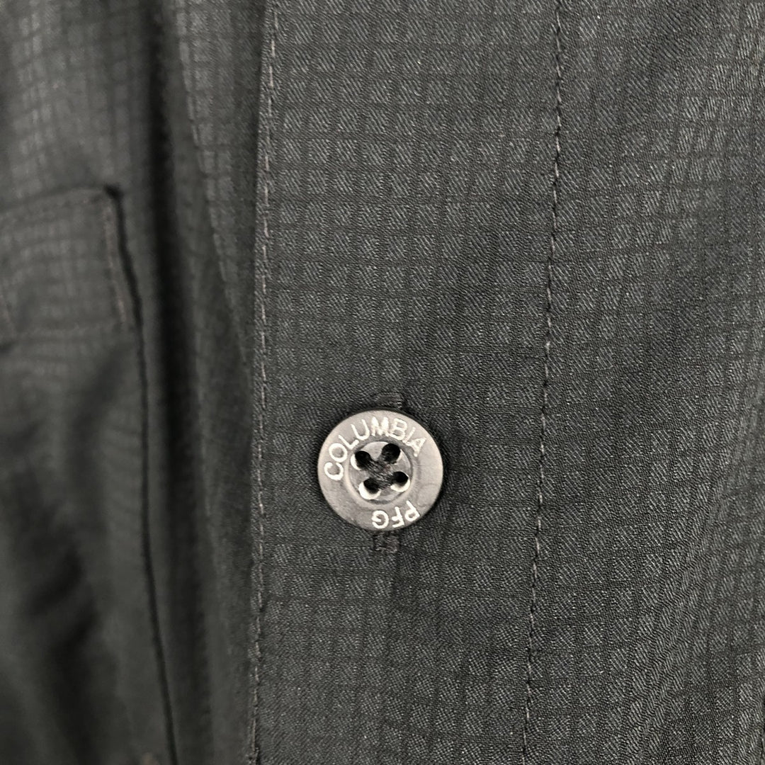 Columbia PFG OMNI-SHADE Short-Sleeve Fishing Shirt, Men's Size XL (approx.) polyester black type Vintage Second Hand