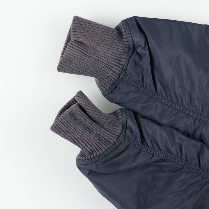 Civilian Alpha B-15 Type Padded Military Flight Jacket, Men's Size L Nylon navy blue type Vintage Second Hand