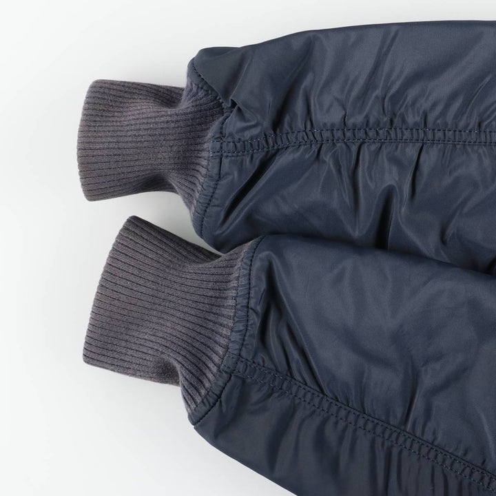 Civilian Alpha B-15 Type Padded Military Flight Jacket, Men's Size L Nylon navy blue type Vintage Second Hand