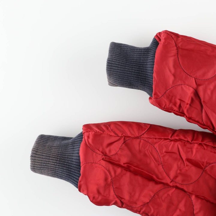 Civilian Alpha B-15 Type Padded Military Flight Jacket, Men's Size L Nylon navy blue type Vintage Second Hand