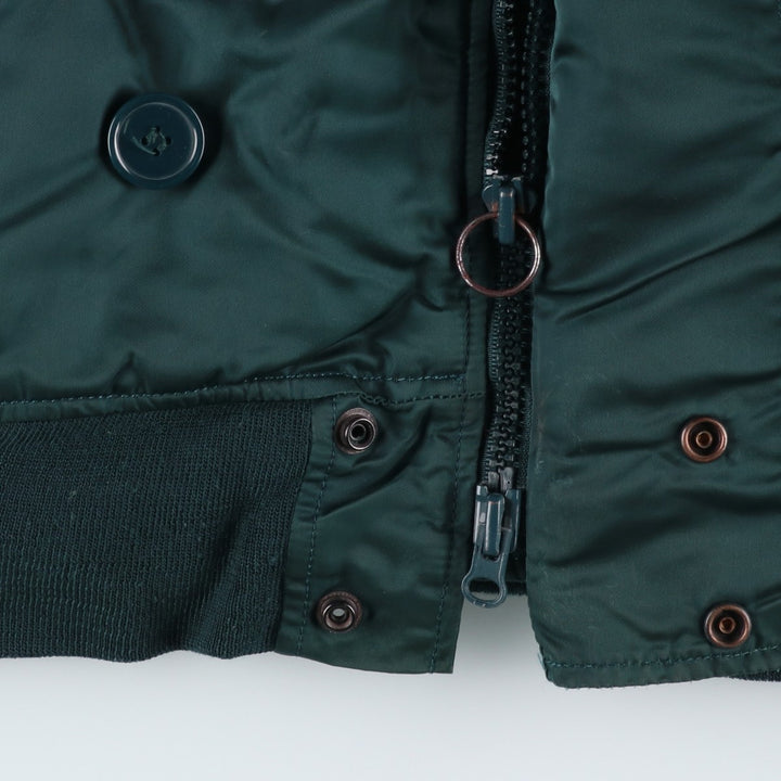 Civilian-grade Alpha Industries N-2B type padded military flight jacket, men's size M equivalent. Nylon blue type Vintage Second Hand