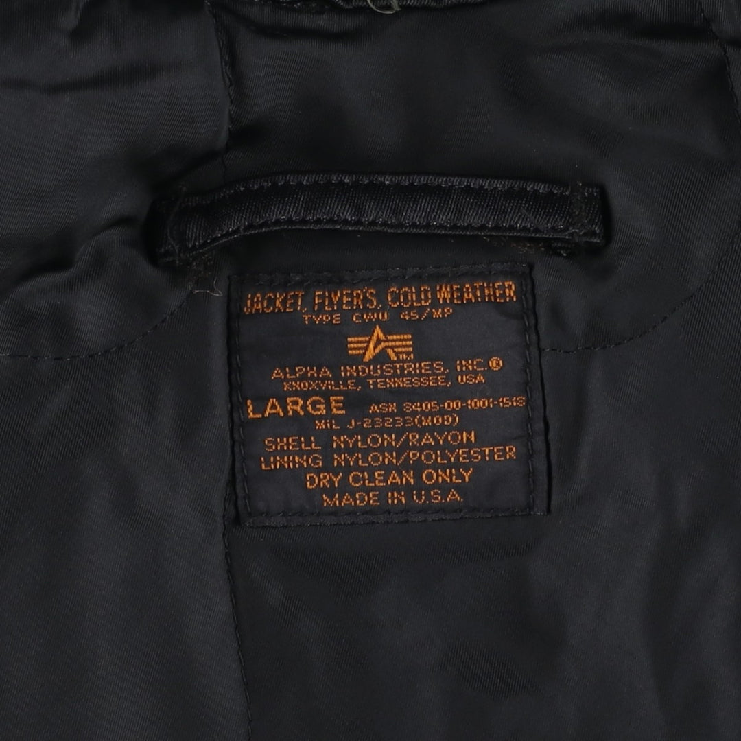 Civilian Alpha CWU-45 Nylon black type Vintage Second Hand