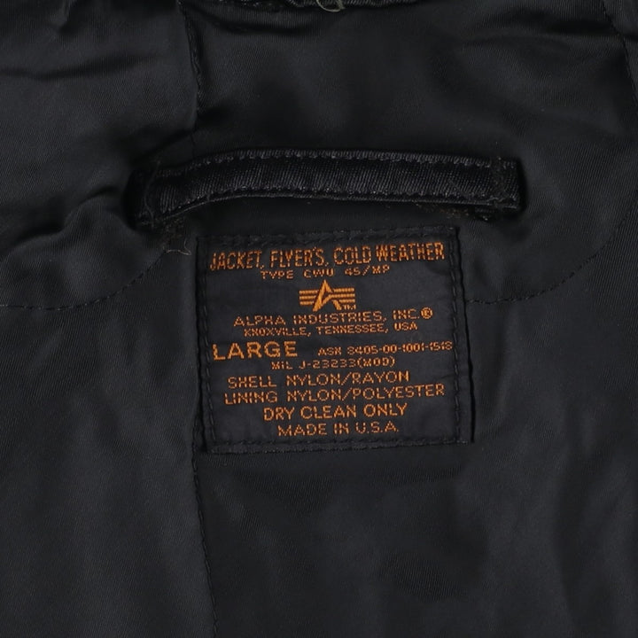 Civilian Alpha CWU-45 Nylon black type Vintage Second Hand