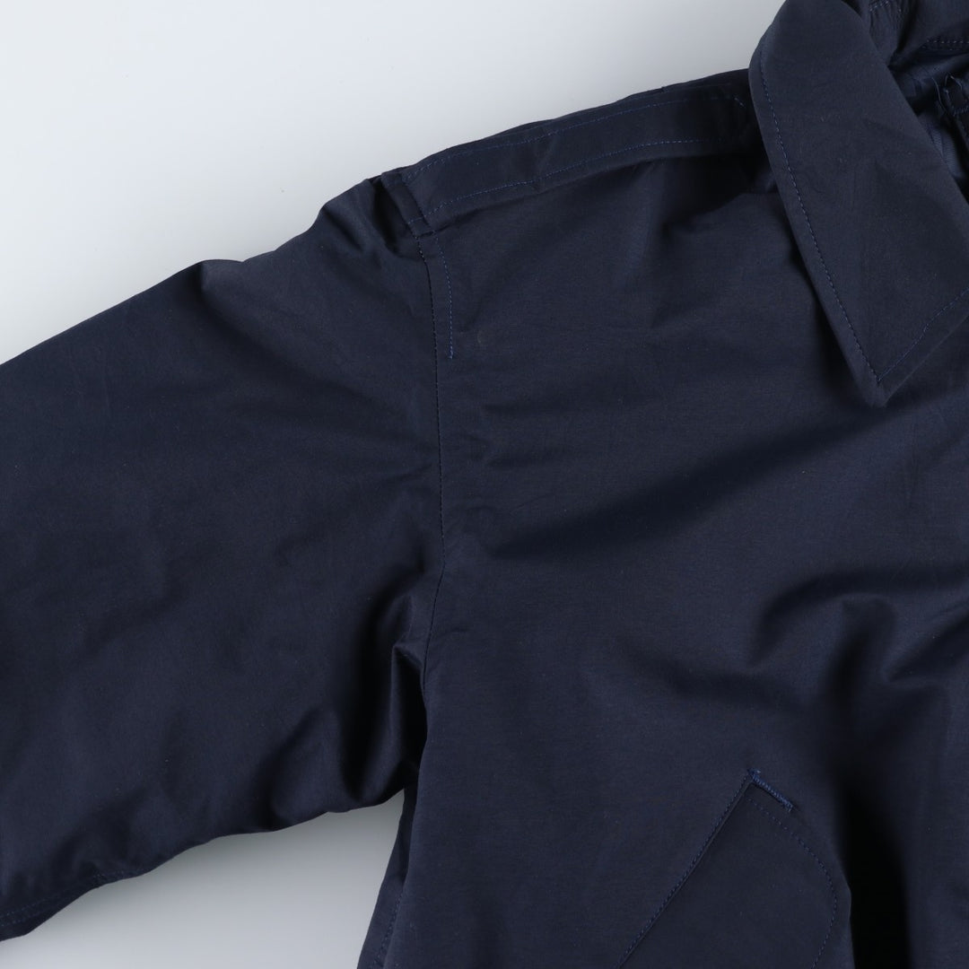 1990'S US Military Issue Security Police Jacket, Padded, Made in USA, Large (42-44), Men's Size L unclear navy blue type Vintage Second Hand