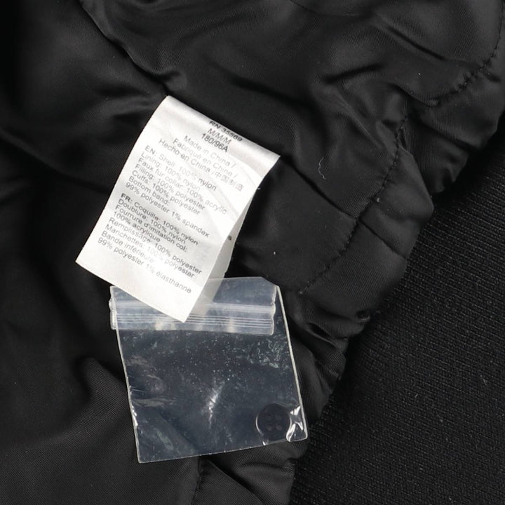 Civilian-made Alpha Industries B-15 type slim fit padded military flight jacket, men's size M equivalent. Nylon black type Vintage Second Hand