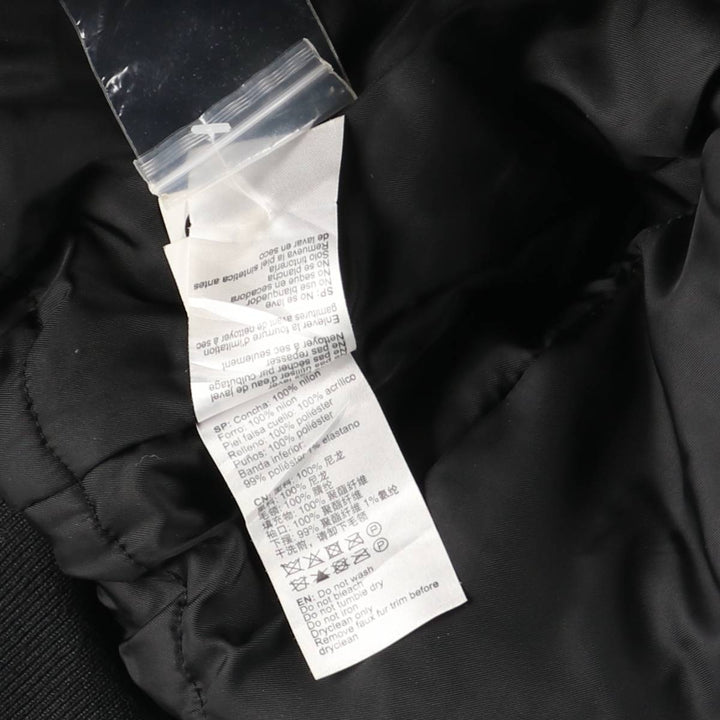 Civilian-made Alpha Industries B-15 type slim fit padded military flight jacket, men's size M equivalent. Nylon black type Vintage Second Hand