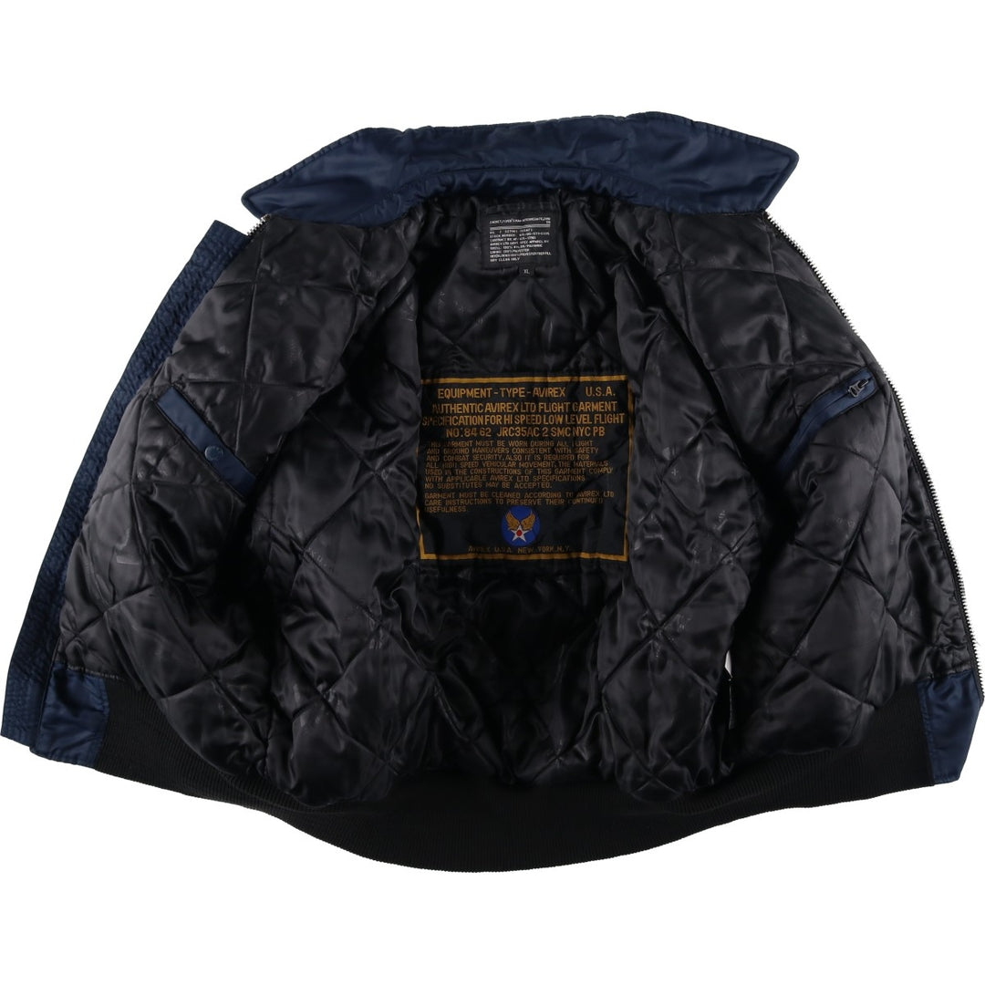 Civilian product AVIREX CWU-45 Nylon navy blue type Vintage Second Hand