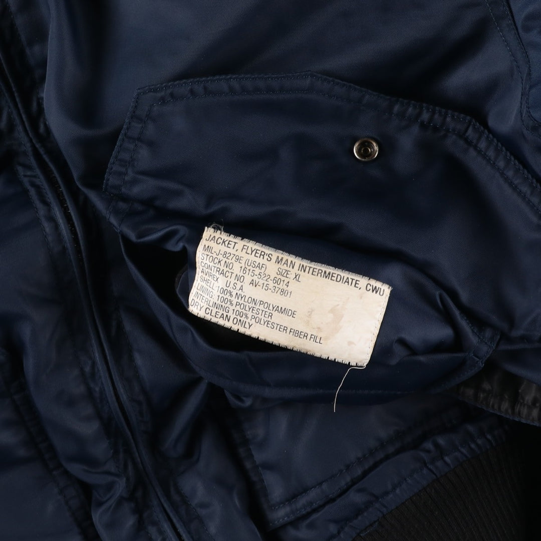 Civilian product AVIREX CWU-45 Nylon navy blue type Vintage Second Hand