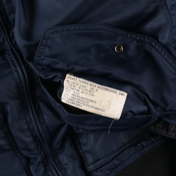 Civilian product AVIREX CWU-45 Nylon navy blue type Vintage Second Hand