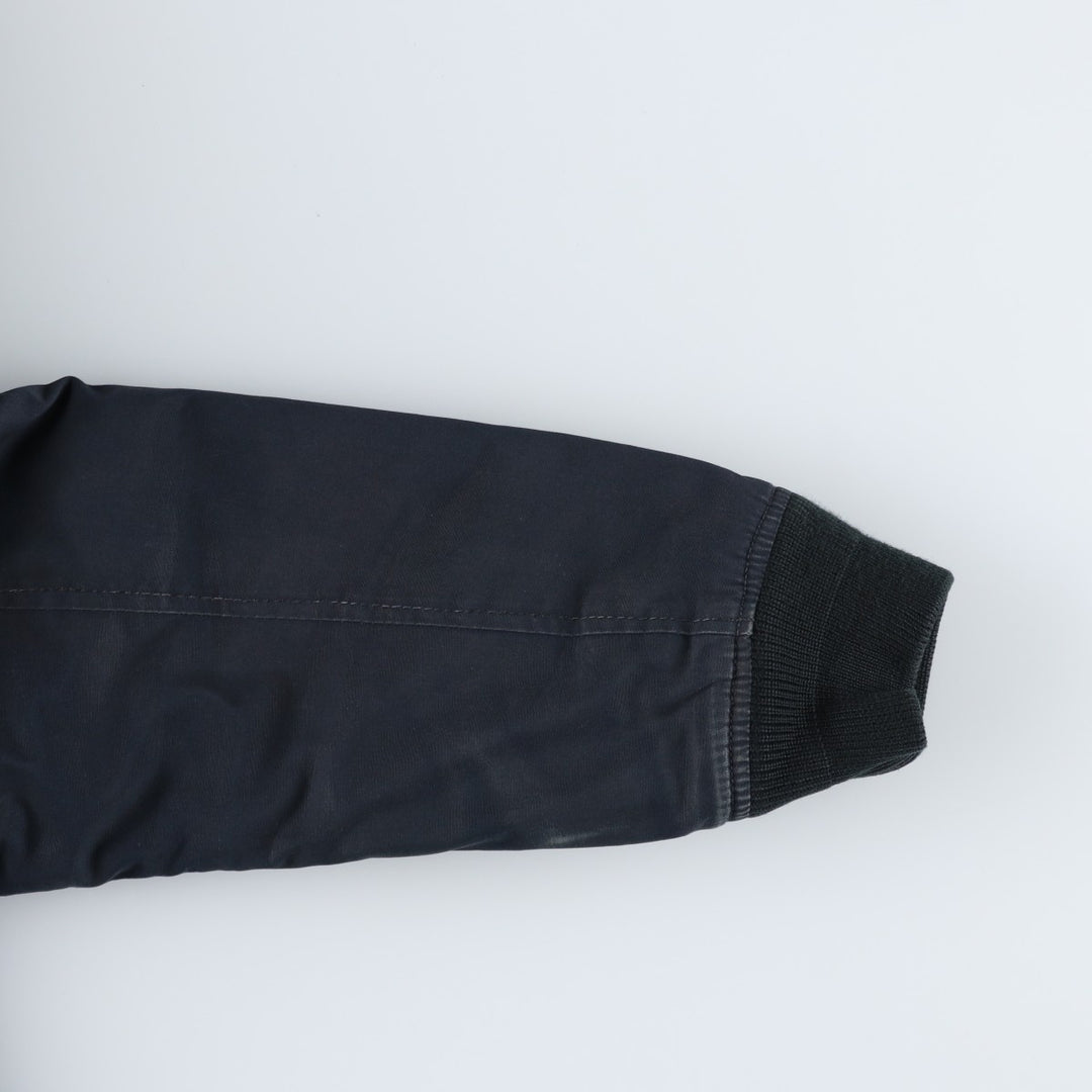 Civilian-made Schott TYPE-U padded military flight jacket, men's size XXL equivalent. unclear navy blue type Vintage Second Hand