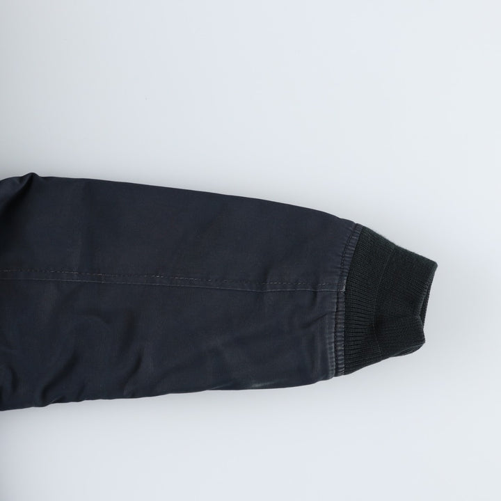 Civilian-made Schott TYPE-U padded military flight jacket, men's size XXL equivalent. unclear navy blue type Vintage Second Hand