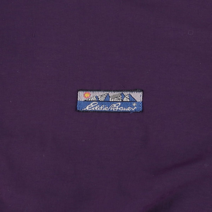 1990'S Eddie Bauer padded puffer jacket, made in USA, men's size L. Nylon purple type Vintage Second Hand