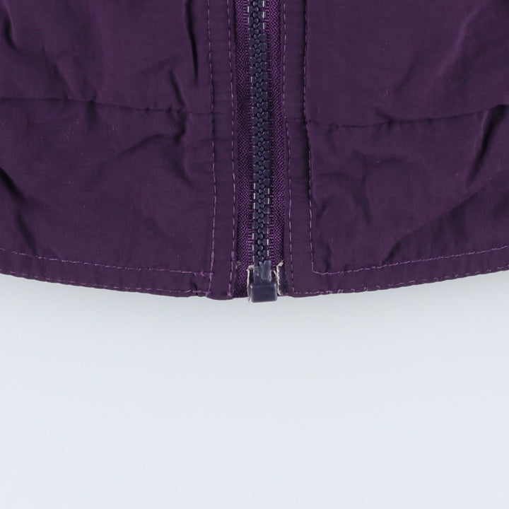 1990'S Eddie Bauer padded puffer jacket, made in USA, men's size L. Nylon purple type Vintage Second Hand