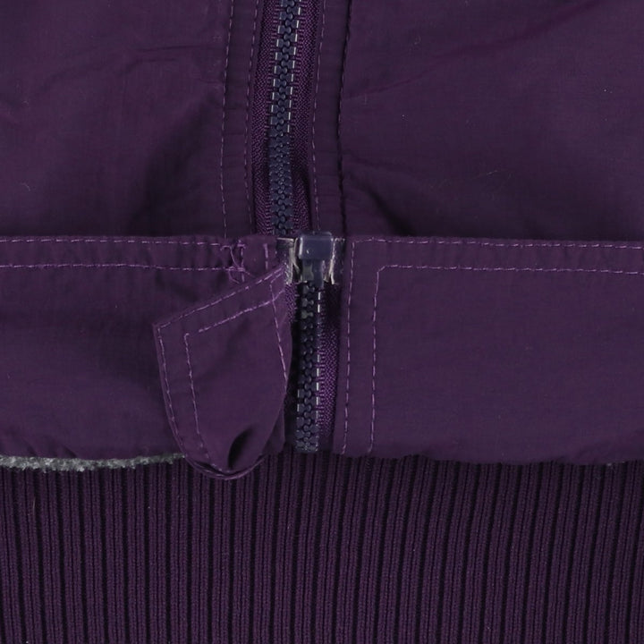 1990'S Eddie Bauer padded puffer jacket, made in USA, men's size L. Nylon purple type Vintage Second Hand