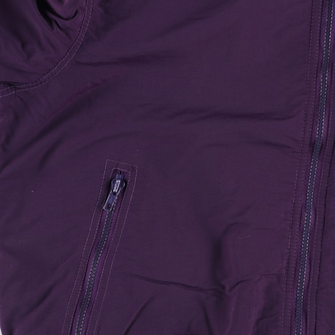 1990'S Eddie Bauer padded puffer jacket, made in USA, men's size L. Nylon purple type Vintage Second Hand
