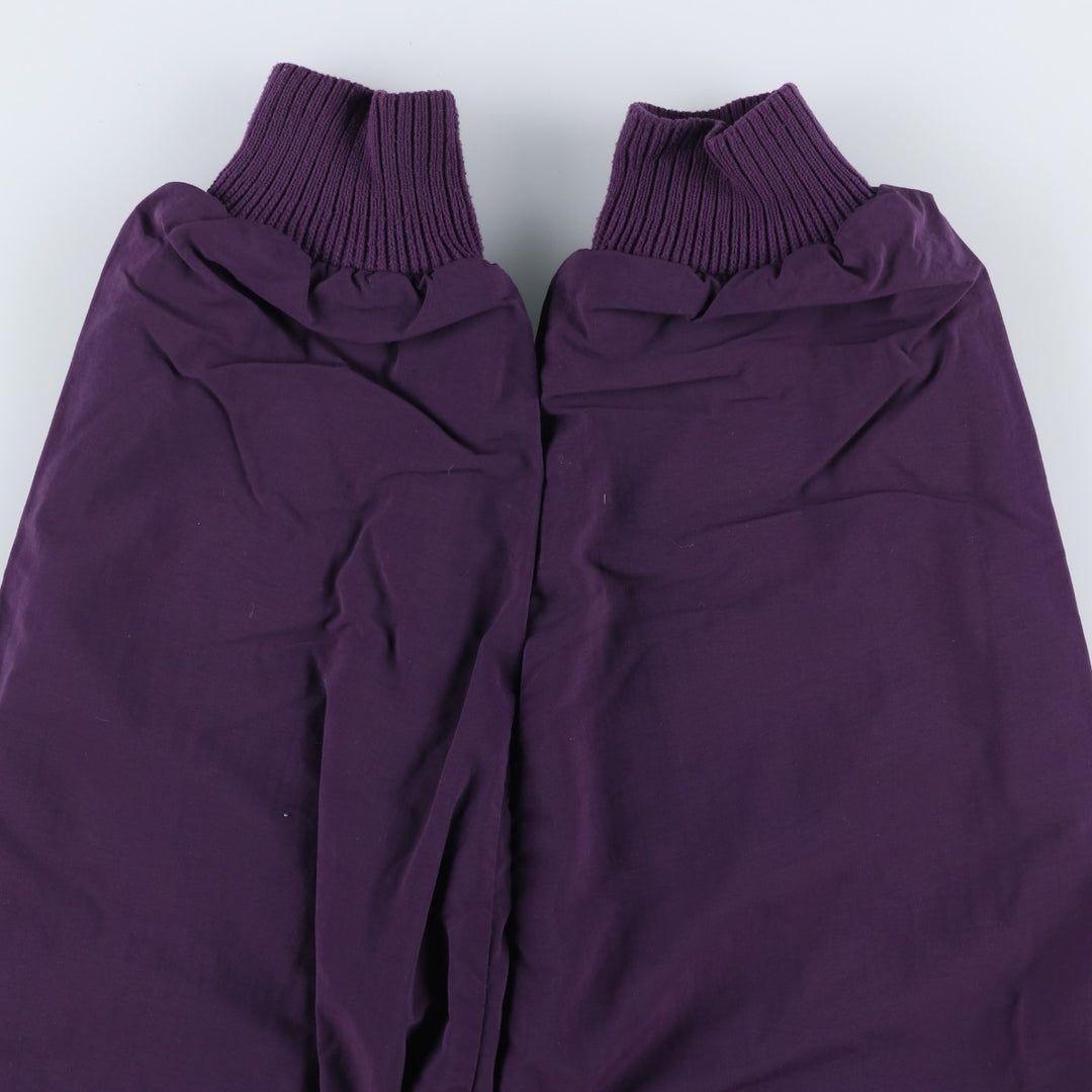 1990'S Eddie Bauer padded puffer jacket, made in USA, men's size L. Nylon purple type Vintage Second Hand