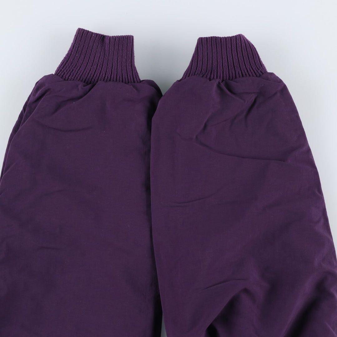 1990'S Eddie Bauer padded puffer jacket, made in USA, men's size L. Nylon purple type Vintage Second Hand