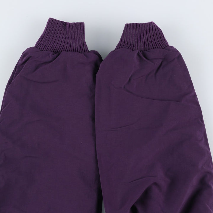 1990'S Eddie Bauer padded puffer jacket, made in USA, men's size L. Nylon purple type Vintage Second Hand