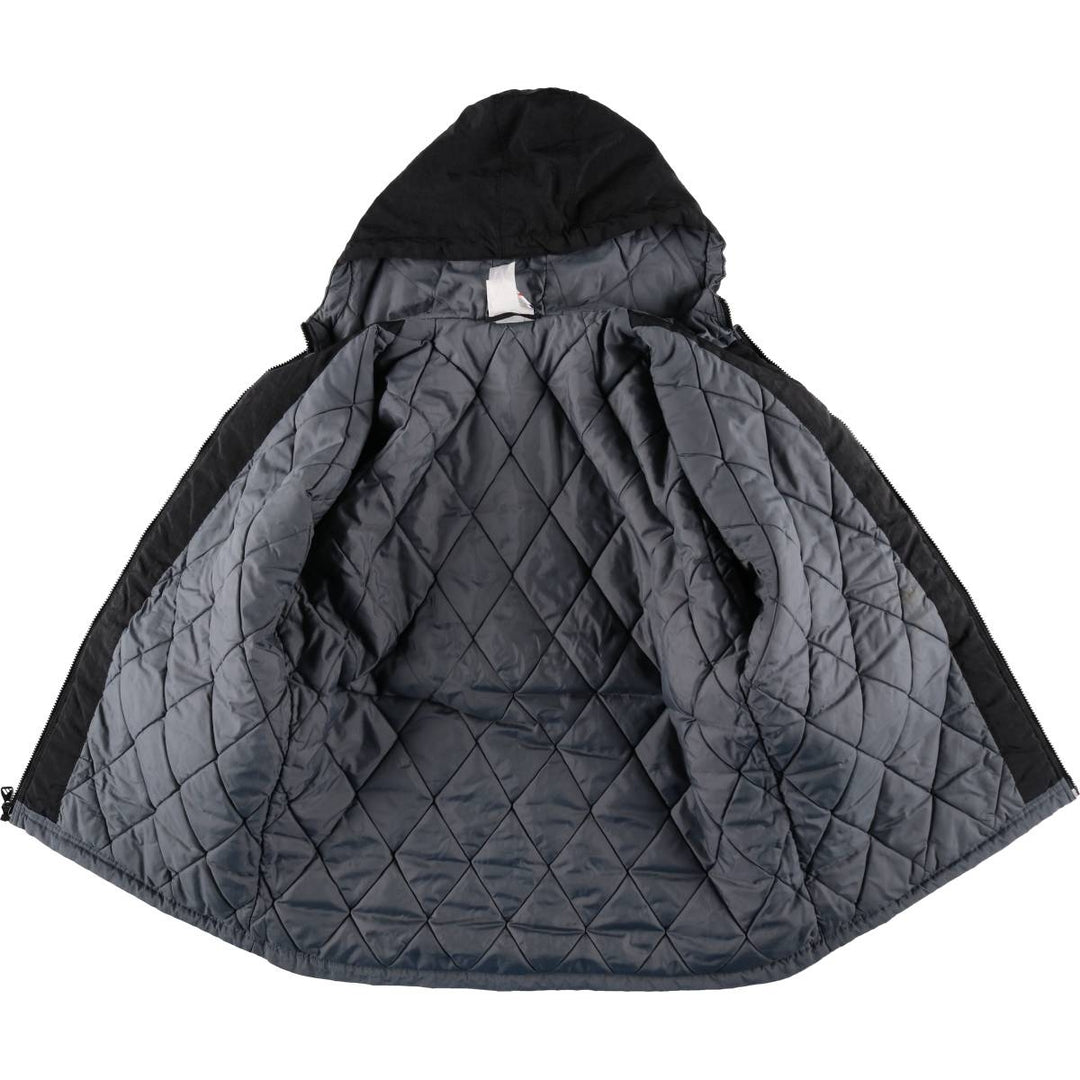 90s-00'S Adidas padded hoodie/puffer jacket, men's size L (approx.) Nylon black type Vintage Second Hand