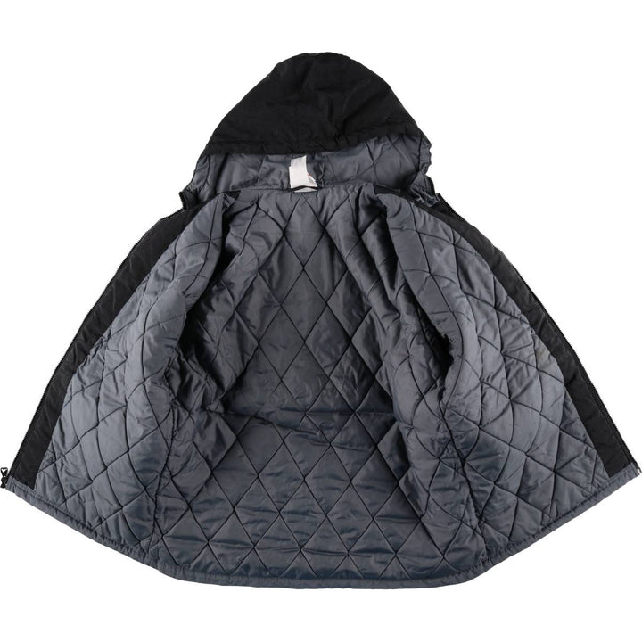 90s-00'S Adidas padded hoodie/puffer jacket, men's size L (approx.) Nylon black type Vintage Second Hand